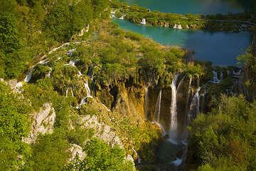 Chorvatsko, národní park Plitvice, jezera a vodopády