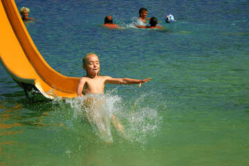 Písečná pláž Planjka, Stará Novalja, ostrov Pag, Chorvatsko