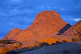 Východ slunce, Spitzkoppe, Namibie, Afrika