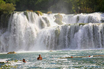 Skradinské vodopády, Chorvatsko