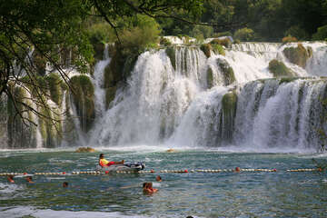 Skradinské vodopády, Chorvatsko