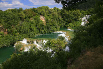 Skradinské vodopády, Chorvatsko