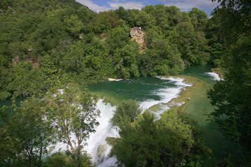 Skradinské vodopády, Chorvatsko
