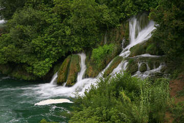 Skradinské vodopády, Chorvatsko