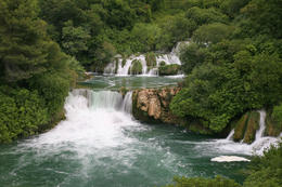 Skradinské vodopády, Chorvatsko
