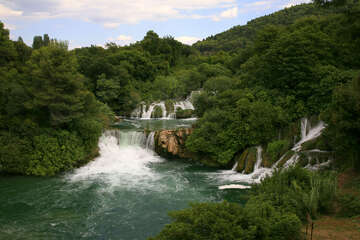 Skradinské vodopády, Chorvatsko