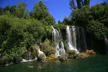 Krka, Rošský vodopád, Chorvatsko