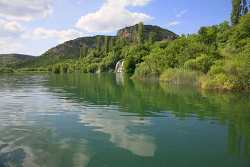 Krka, Rošský vodopád, Chorvatsko