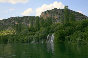 Krka, Rošský vodopád, Chorvatsko