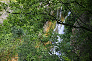 vodopád Manojlovac, horní tok Krky