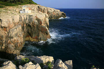 Útesy, ostrov Lokrum, Chorvatsko