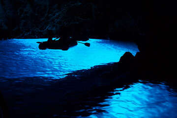 Modrá jeskyně (Modra špilja), ostrov Biševo, Chorvatsko