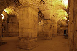 Podzemí Diokleciánova paláce, Split, Chorvatsko