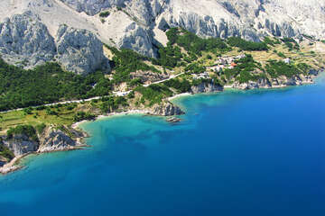 Pag-Bošana - zátoky s plážemi, ostrov Pag, Chorvatsko