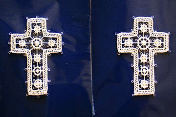 Pažské krajky, město Pag, Chorvatsko