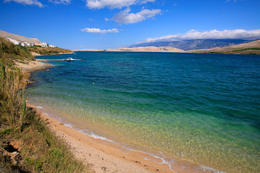 Apartmány Pag 11 - písčitooblázková pláž 260 m od domu, město Pag, ostrov Pag, Chorvatsko