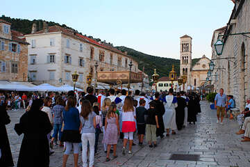 Procesí, město Hvar, ostrov Hvar, Chorvatsko