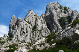 Přírodní park Velebit, prsty nad Sv. Rokem, Chorvatsko