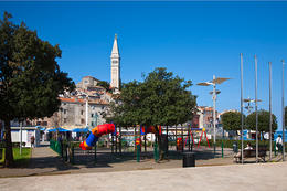 Rovinj - dětský park ve městě, Istrie, Chorvatsko