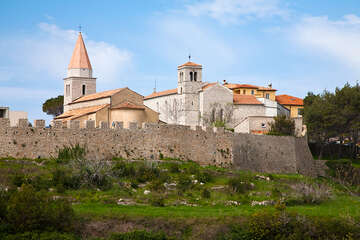 Město Krk, ostrov Krk, Chorvatsko