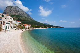 Zaostrog - pláž, Chorvatsko