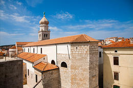 Město Krk, ostrov Krk, Chorvatsko