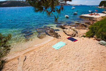 Apartmány Blaženka - písčitooblázková pláž 80 m od domu, Stará Novalja, ostrov Pag, Chorvatsko