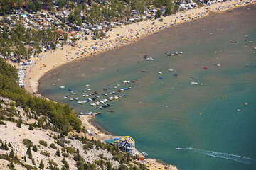 Rajska plaža - Lopar, ostrov Rab, Chorvatsko
