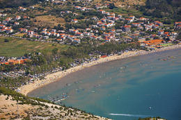 Rajska plaža - Lopar, ostrov Rab, Chorvatsko