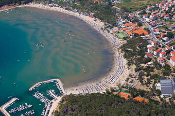 Rajska plaža - Lopar, ostrov Rab, Chorvatsko