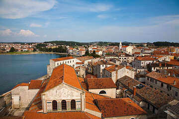 Eufraziova bazilika - památka UNESCO, výhled ze zvonice, Poreč, Istrie, Chorvatsko