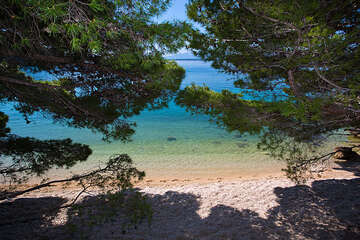 Pláž Velika Duba - 1 km od Živogoće-Mala Duba, Chorvatsko