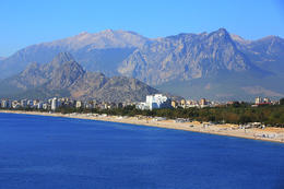 Pláž Konyaalti, Antalya, Turecko