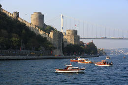 Pevnost a most přes Bospor, Istambul, Turecko