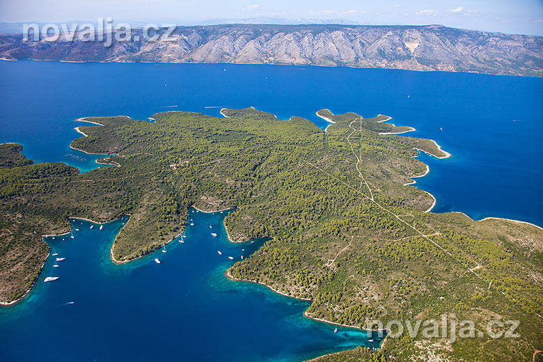 Letecké snímky ostrova Hvar