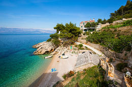 Apartmány Maslina - oblázková pláž, Hvar, Chorvatsko