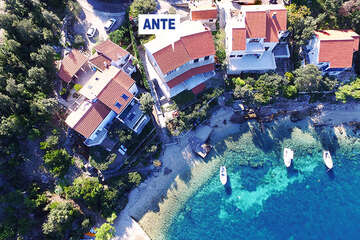 Apartmány Ante - Tri žala - letecký pohled, Korčula, ostrov Korčula, Chorvatsko