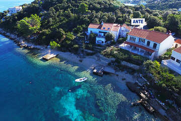 Apartmány Ante - Tri žala - letecký pohled, Korčula, ostrov Korčula, Chorvatsko