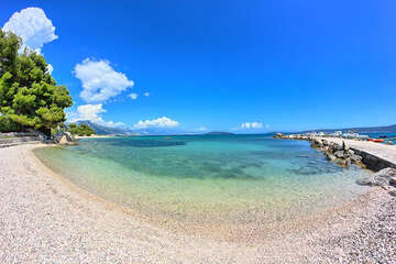 Hotel Resnik** - pláž, Kaštel Štafilić, Chorvatsko