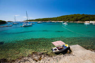 Zátoka Vinogradišće, ostrov Sv. Klement, Pakleni otoci, Hvar, Chorvatsko