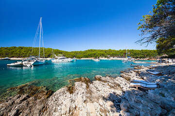Zátoka Vinogradišće, ostrov Sv. Klement, Pakleni otoci, Hvar, Chorvatsko