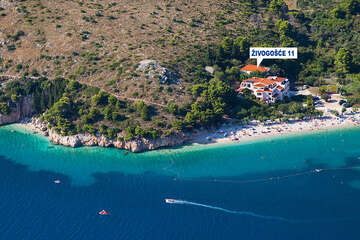 Apartmány Živogošće 11 - letecký pohled, Živogošće-Blato, Chorvatsko