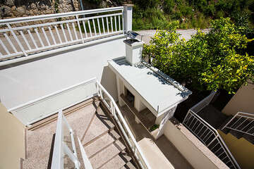 Apartmány Delfin - gril u domu, Zaostrog, Makarská riviéra, Chorvatsko