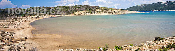 Písečné pláže poloostrova Lopar - ostrov Rab