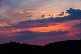 Jeskyně Vela špilja - západ slunce, ostrov Korčula, Chorvatsko