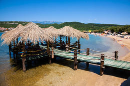 Apartmány Menula - písečná pláž Planjka 1,3 km od domu, Stará Novalja, ostrov Pag, Chorvatsko