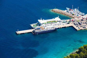 Trajekt ve Stari Gradu, Hvar, Chorvatsko