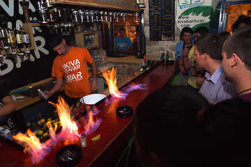 Hvar - rockový klub Kiva Bar, ostrov Hvar, Chorvatsko