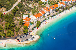 Apartmány Tonka - letecký pohled, Podgora-Čaklje, Chorvatsko