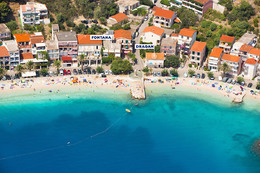 Apartmány Fontana - letecký pohled, Podgora - Čaklje, Makarská riviéra, Chorvatsko